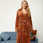Light Brown Women's Bathrobe