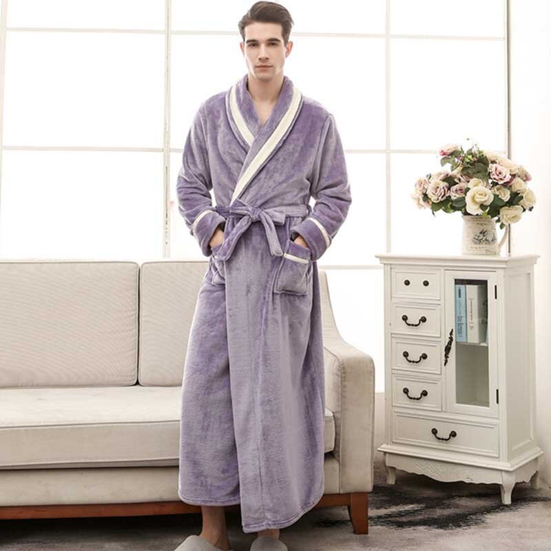 Men's Velour Bathrobe