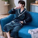Dark Green Men's Bathrobe