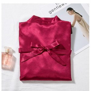 Satin Shirt and Dress Set
