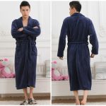 Men's Navy Blue Bathrobe