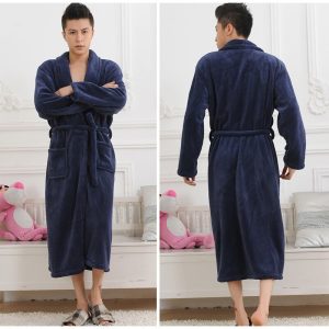 Men's Navy Blue Bathrobe