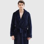 Men's Long Fleece Robe