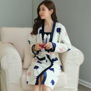 Women's Apple Bathrobe