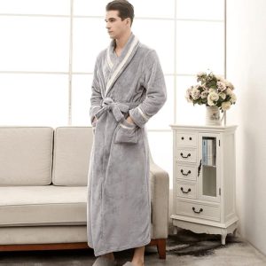 Women's Grey Bathrobe