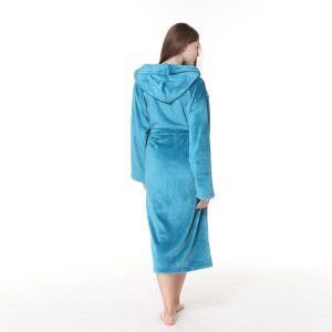 Women's Turquoise Blue Bathrobe