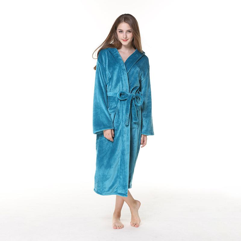 Women's Turquoise Blue Bathrobe - Image 2