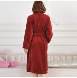 Women's Burgundy Bathrobe