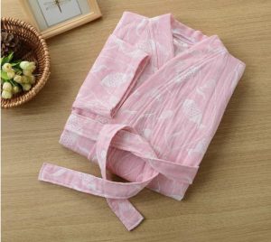 Pink Cotton Bathrobe
