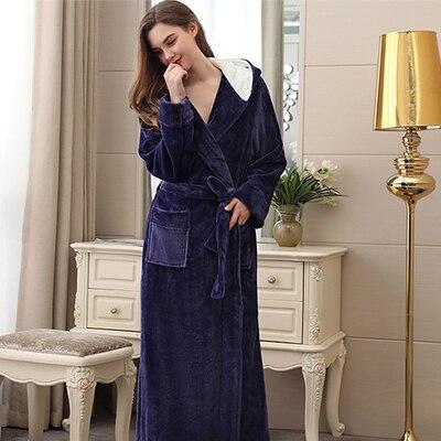 Women's Navy Blue Bathrobe - Image 2
