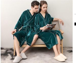 Women's Velour Bathrobe