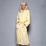 Yellow Terry Cloth Bathrobe