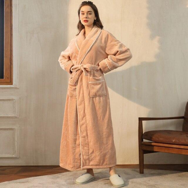 Beige Women's Bathrobe - Image 2