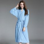 Sky Blue Women's Bathrobe