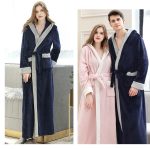 Women's Navy Blue Bathrobe