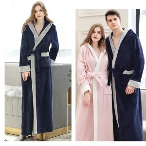 Women's Navy Blue Bathrobe