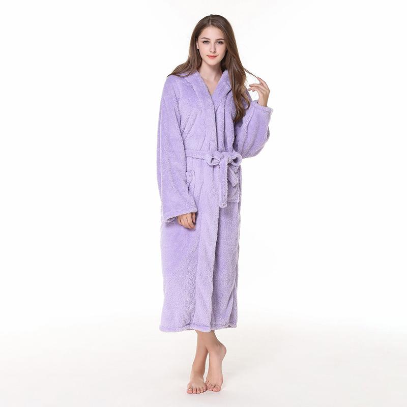 Women's Soft Hooded Bathrobe - Image 2