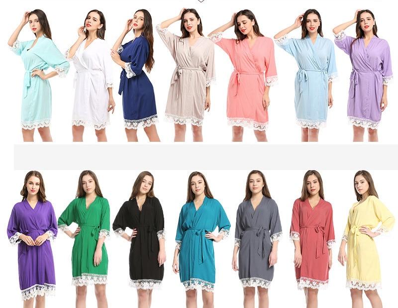 women's short cotton bathrobe