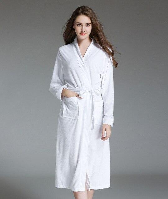 Women's Cotton Terry Cloth Robe - Image 2