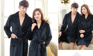 Women's Flannel Bathrobe