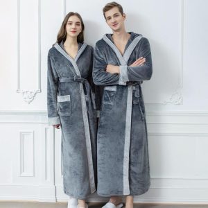 Women's Charcoal Grey Bathrobe