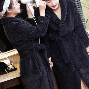 Women's Long Black Robe