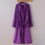Women's Purple Fleece Robe