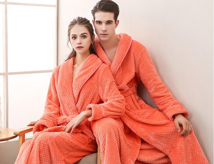 Women's Salmon-Colored Bathrobe