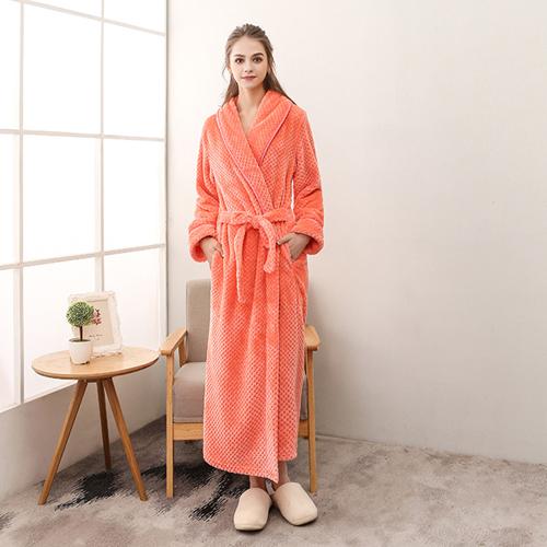 Women's Salmon-Colored Bathrobe - Image 2