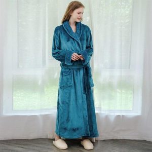 Women's Turquoise Bathrobe