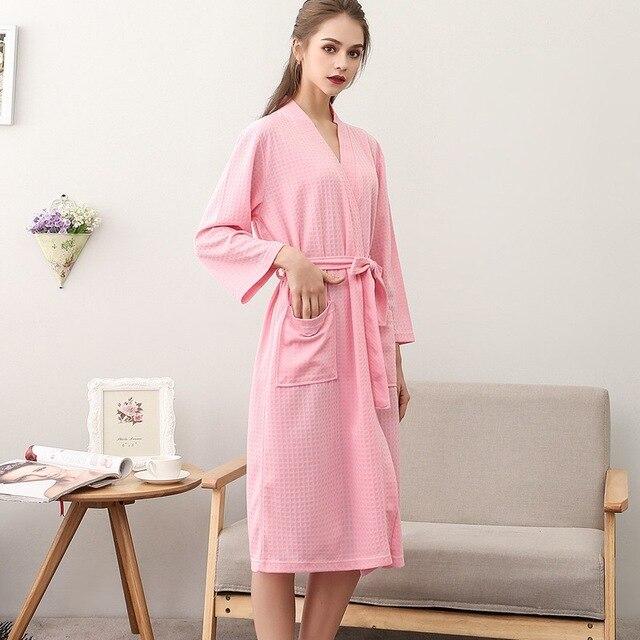 Women's Waffle-Weave Robe - Image 2