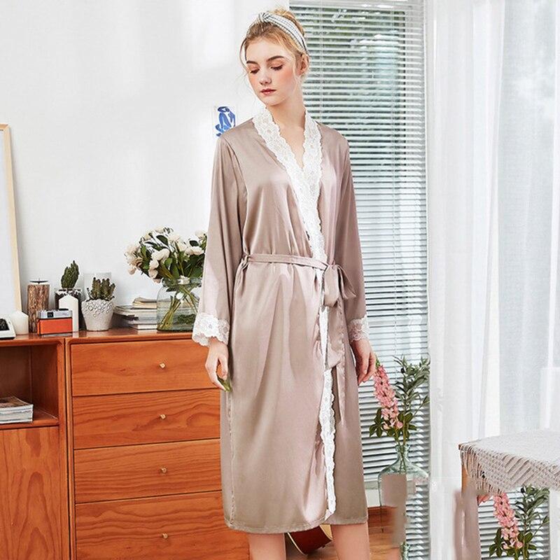 Women's Satin Kimono Robe - Image 2