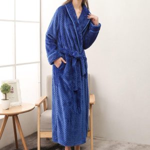 Women's Long Polyester Bathrobe