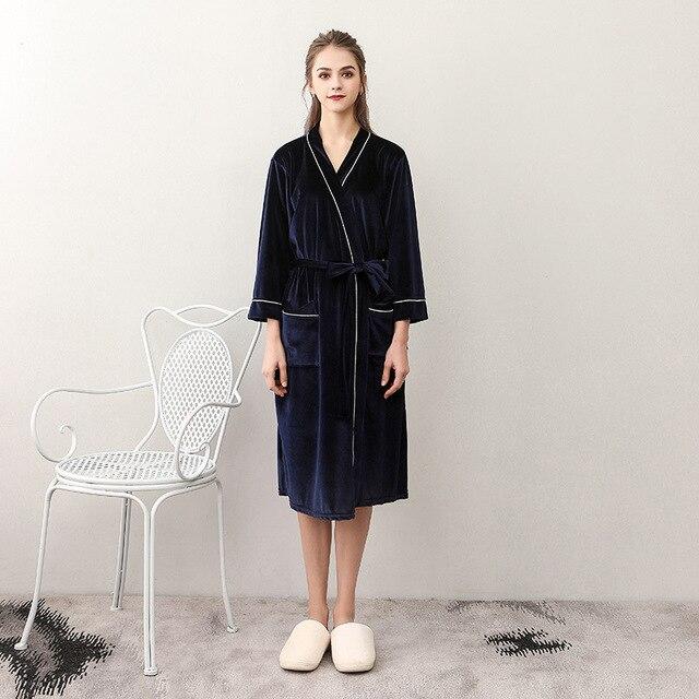Women's Long Velour Robe