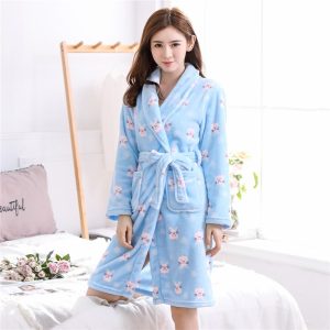 Animal Print Bathrobe