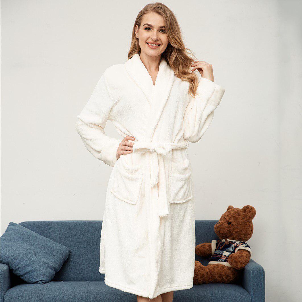 White Plush Robe - Image 2