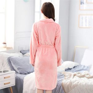 Pink Fleece Bathrobe