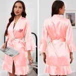 Women's Pale Pink Bathrobe