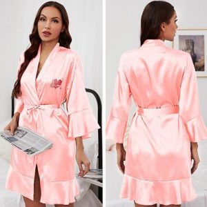 Women's Pale Pink Bathrobe
