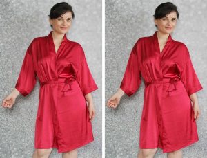 Red Satin Robe