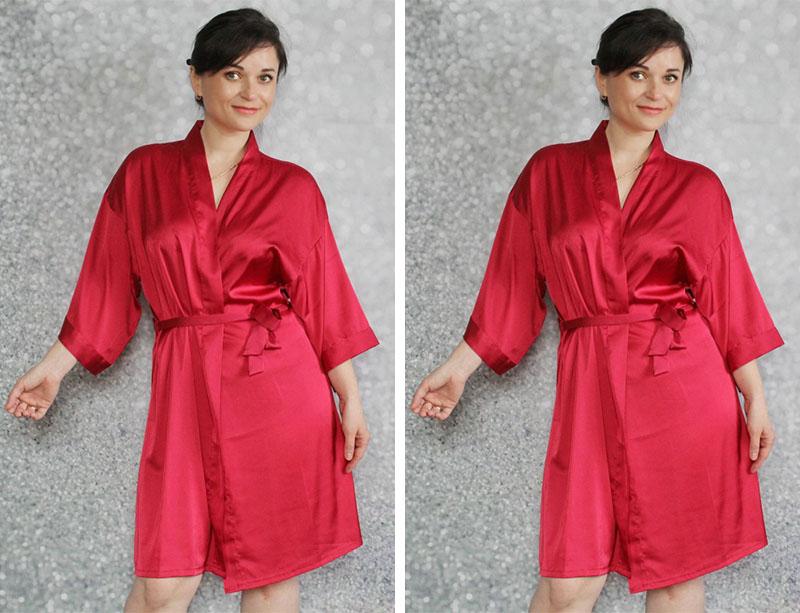Red Satin Robe