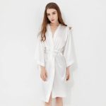 White Satin Robe