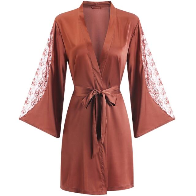 Contemporary Women's Satin Robe - Image 2