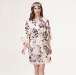 Floral Satin Robe