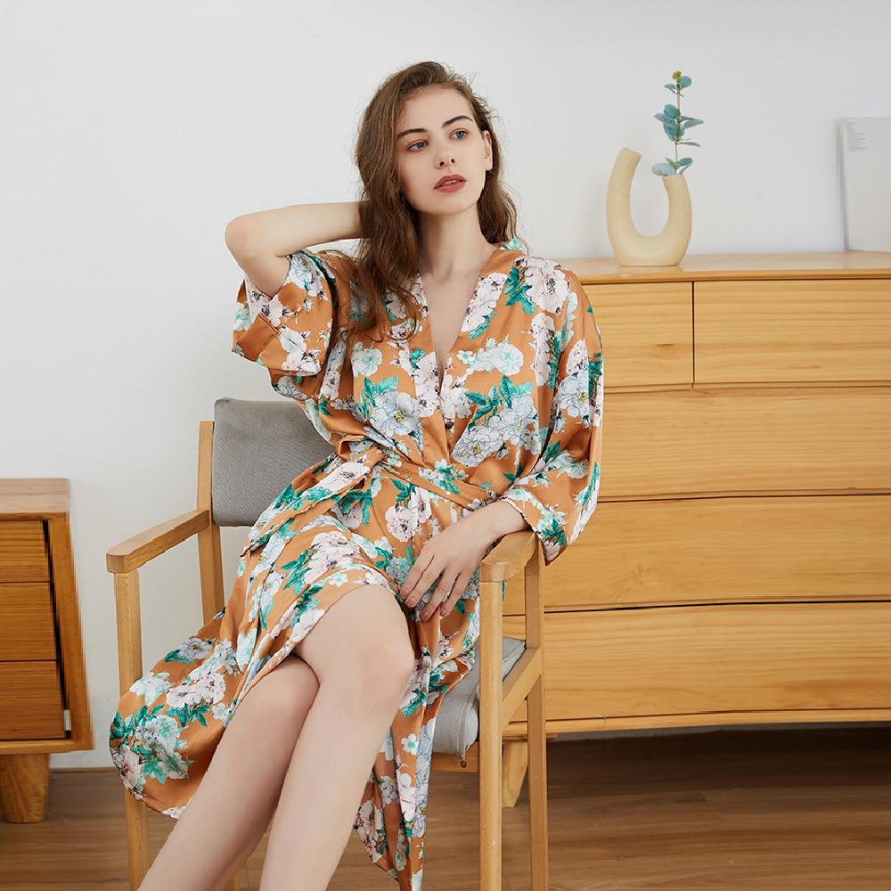 Floral Satin Dress