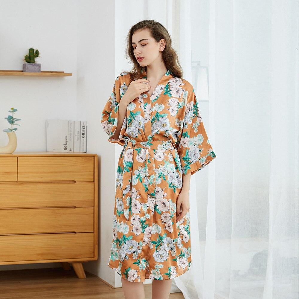 Floral Satin Dress - Image 2