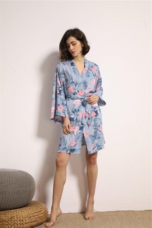 Satin Kimono Robe