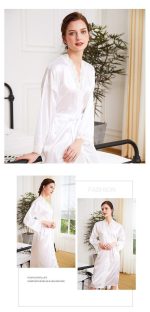 Mid-Length Satin Robe