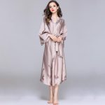 Women's Mid-Length Satin Robe