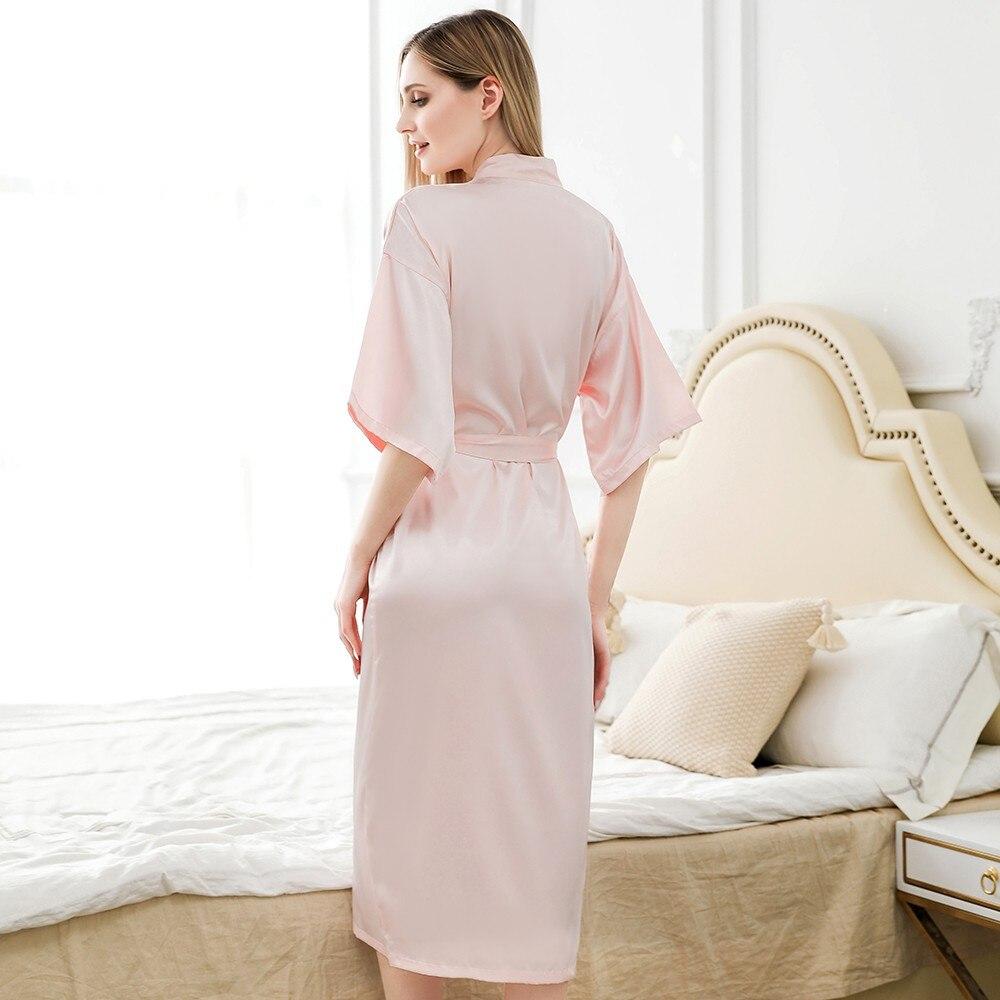 Pink Satin Robe
